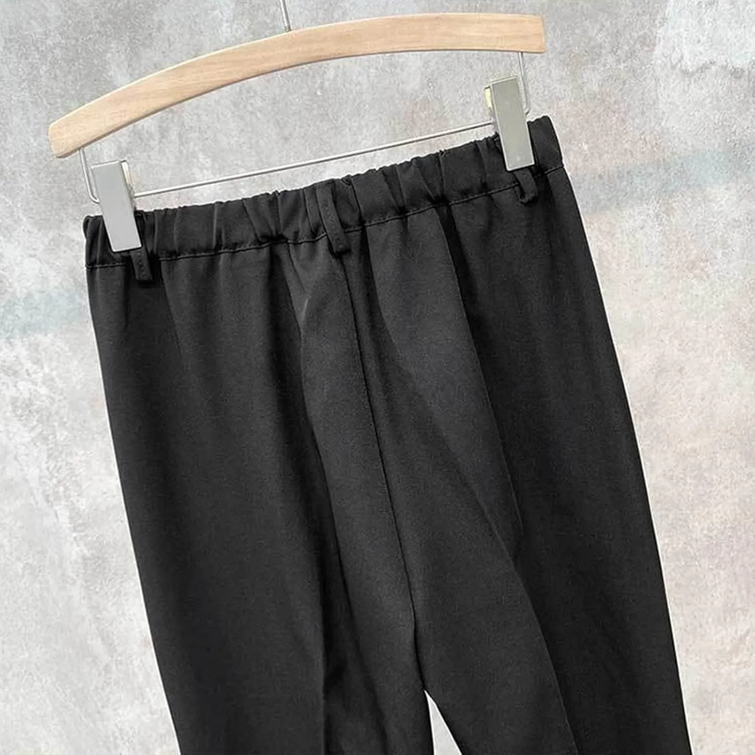 Men'S Classic Waist Plain Front Dress Pants Lightweight Comfort Chino Pants Stretch Slim Fit Skinny Suit Pants