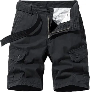 Men's Cotton Camo Multi Pockets Outdoor Casual Relaxed Fit Summer Cargo Shorts