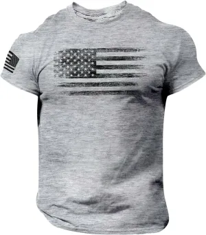 Men's Graphic T-Shirts Short Sleeve 4Th of July T Shirts Slim Fit Summer Casual Print Muscle Tee Shirt, M-XL