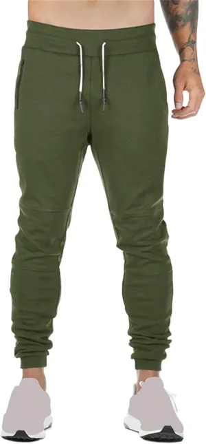 Men's Lightweight Athletic Running Pants Slim Fit Workout Pants with Zipper Pockets for Performance Comfort Everyday Wear