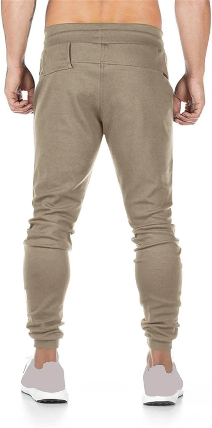 Men's Lightweight Athletic Running Pants Slim Fit Workout Pants with Zipper Pockets for Performance Comfort Everyday Wear
