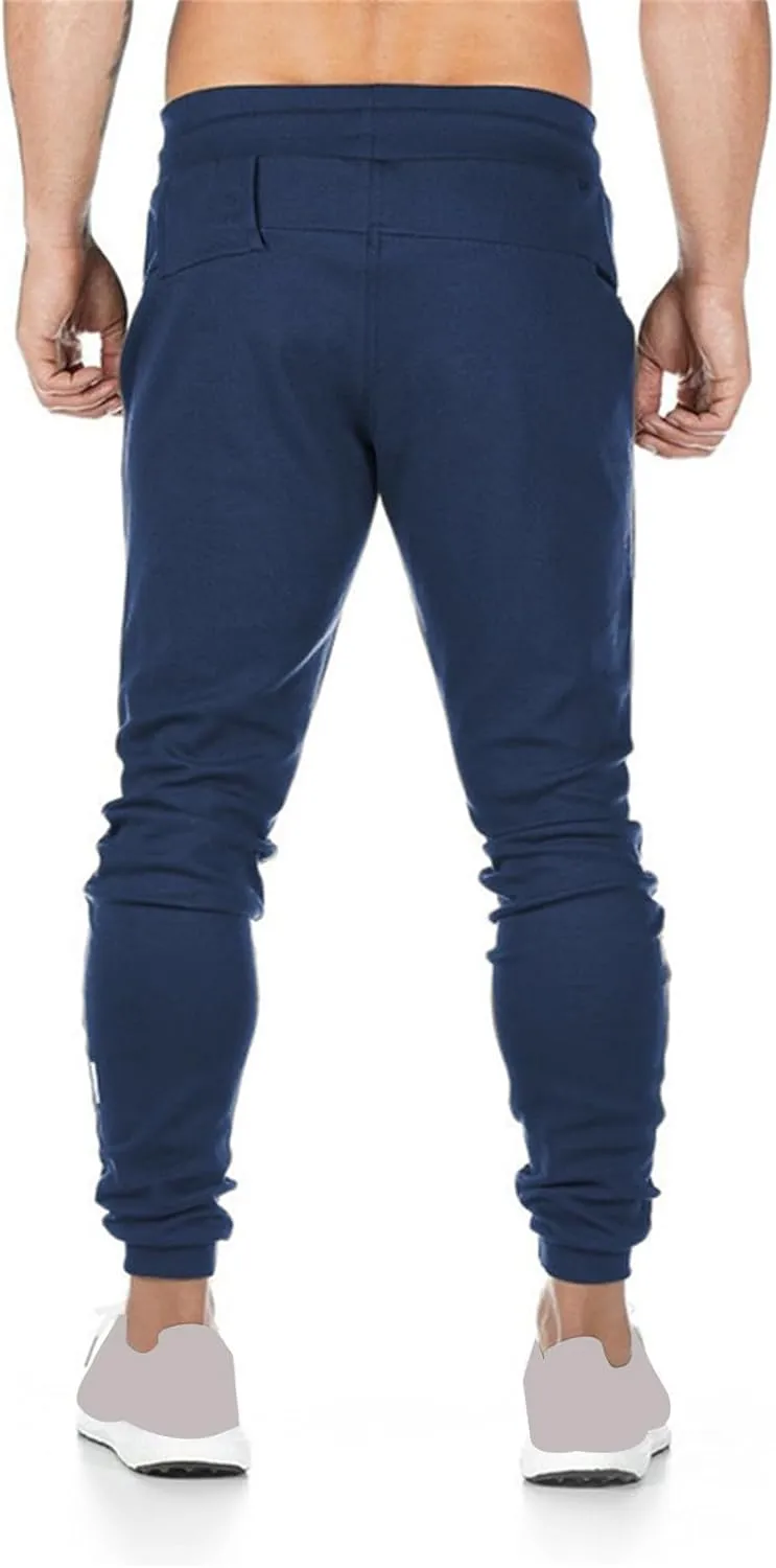 Men's Lightweight Athletic Running Pants Slim Fit Workout Pants with Zipper Pockets for Performance Comfort Everyday Wear