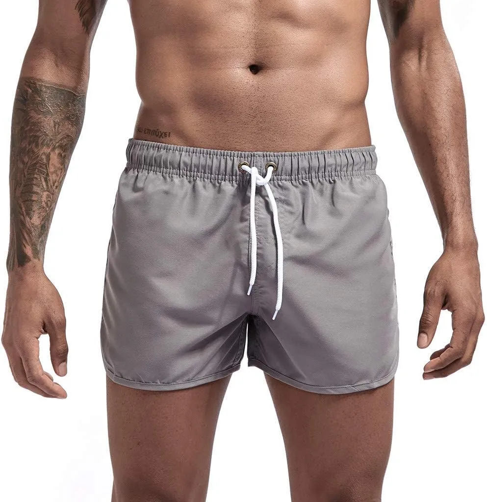 Men's Shorts Summer Beach Slim-Fit 5" Flat-Front Lightweight Comfort Stretch Chino Short Drawstring Walk Shorts