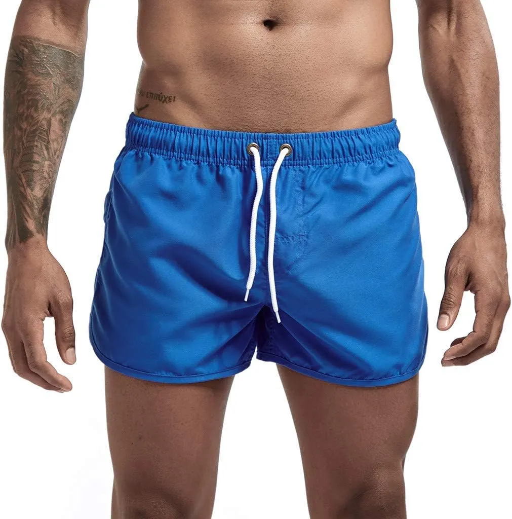 Men's Shorts Summer Beach Slim-Fit 5" Flat-Front Lightweight Comfort Stretch Chino Short Drawstring Walk Shorts