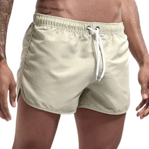 Men's Shorts Summer Beach Slim-Fit 5" Flat-Front Lightweight Comfort Stretch Chino Short Drawstring Walk Shorts