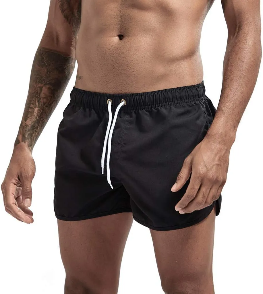 Men's Shorts Summer Beach Slim-Fit 5" Flat-Front Lightweight Comfort Stretch Chino Short Drawstring Walk Shorts