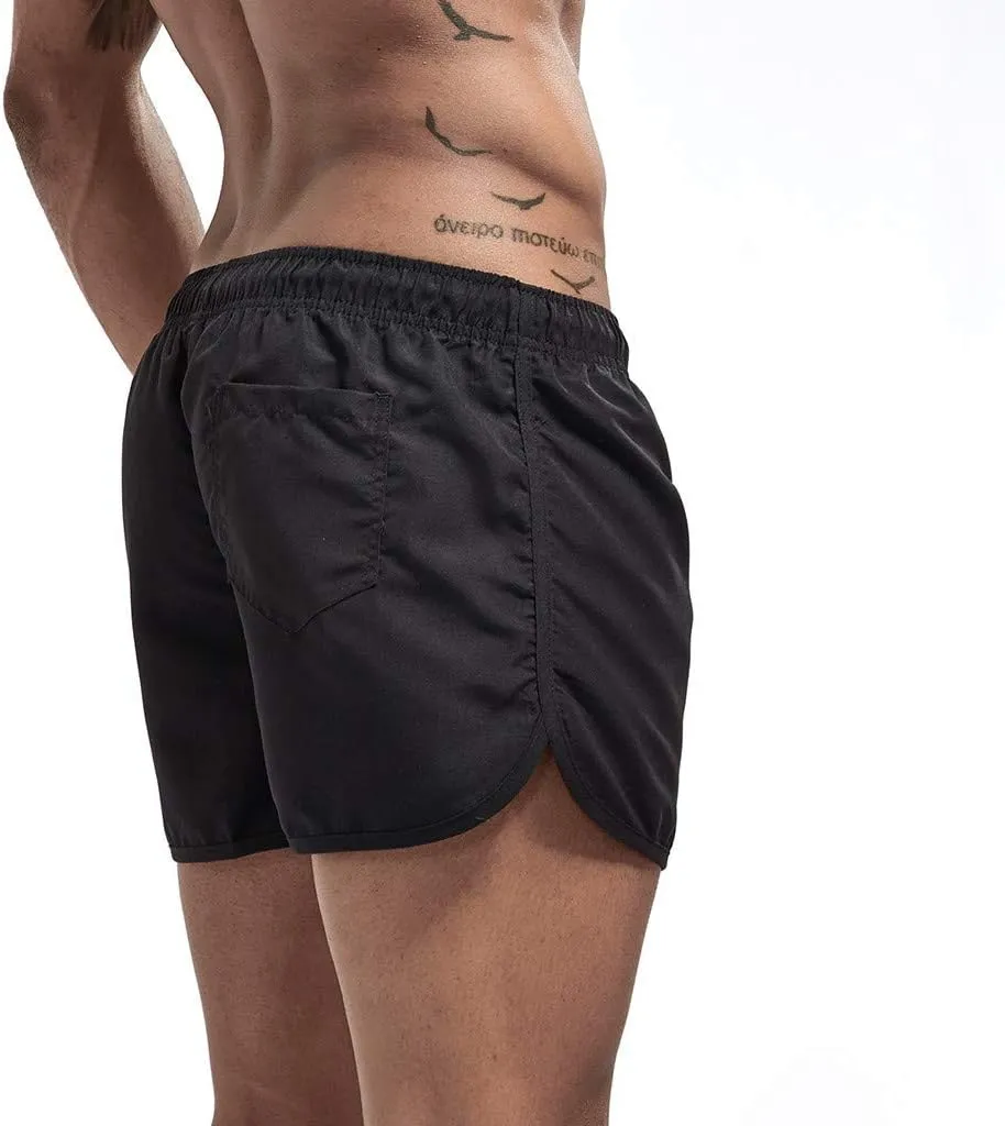 Men's Shorts Summer Beach Slim-Fit 5" Flat-Front Lightweight Comfort Stretch Chino Short Drawstring Walk Shorts