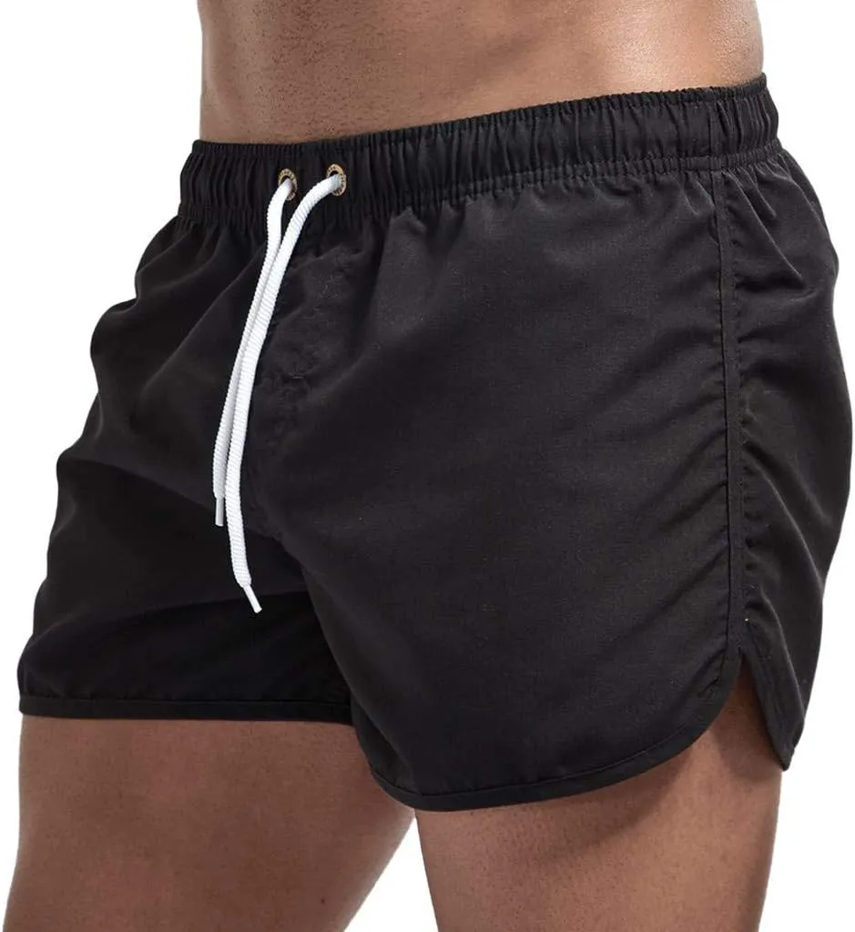 Men's Shorts Summer Beach Slim-Fit 5" Flat-Front Lightweight Comfort Stretch Chino Short Drawstring Walk Shorts