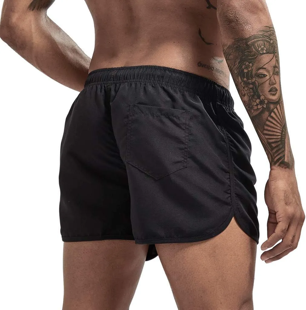 Men's Shorts Summer Beach Slim-Fit 5" Flat-Front Lightweight Comfort Stretch Chino Short Drawstring Walk Shorts
