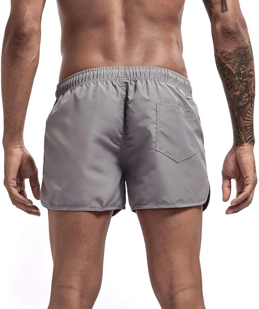 Men's Shorts Summer Beach Slim-Fit 5" Flat-Front Lightweight Comfort Stretch Chino Short Drawstring Walk Shorts