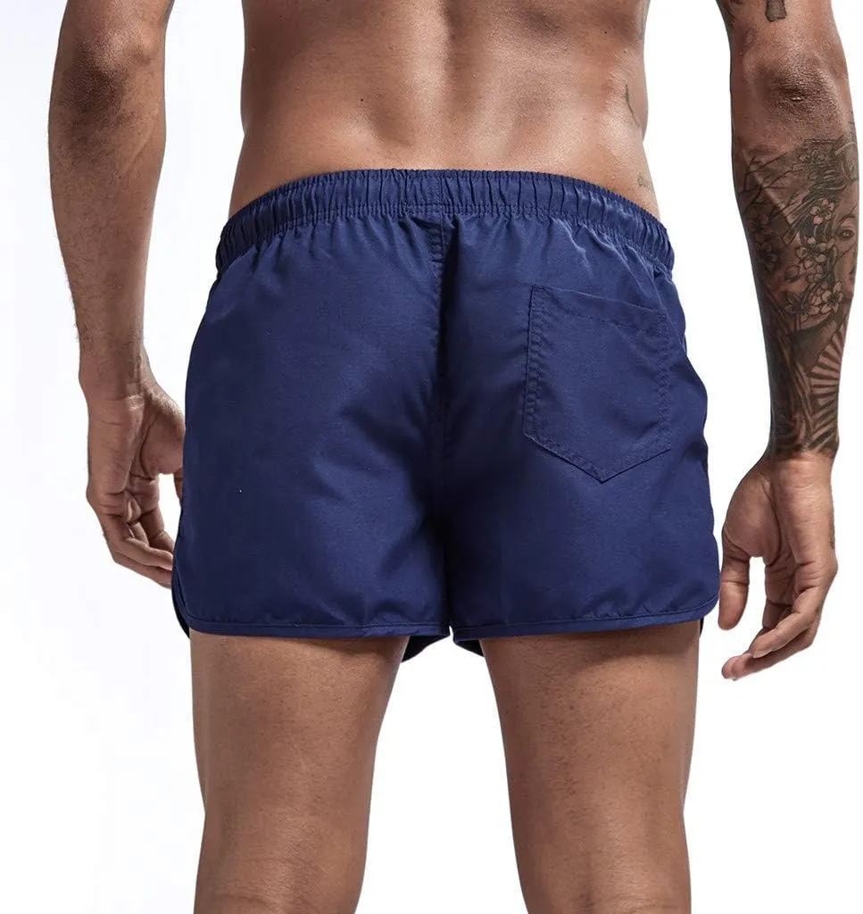 Men's Shorts Summer Beach Slim-Fit 5" Flat-Front Lightweight Comfort Stretch Chino Short Drawstring Walk Shorts
