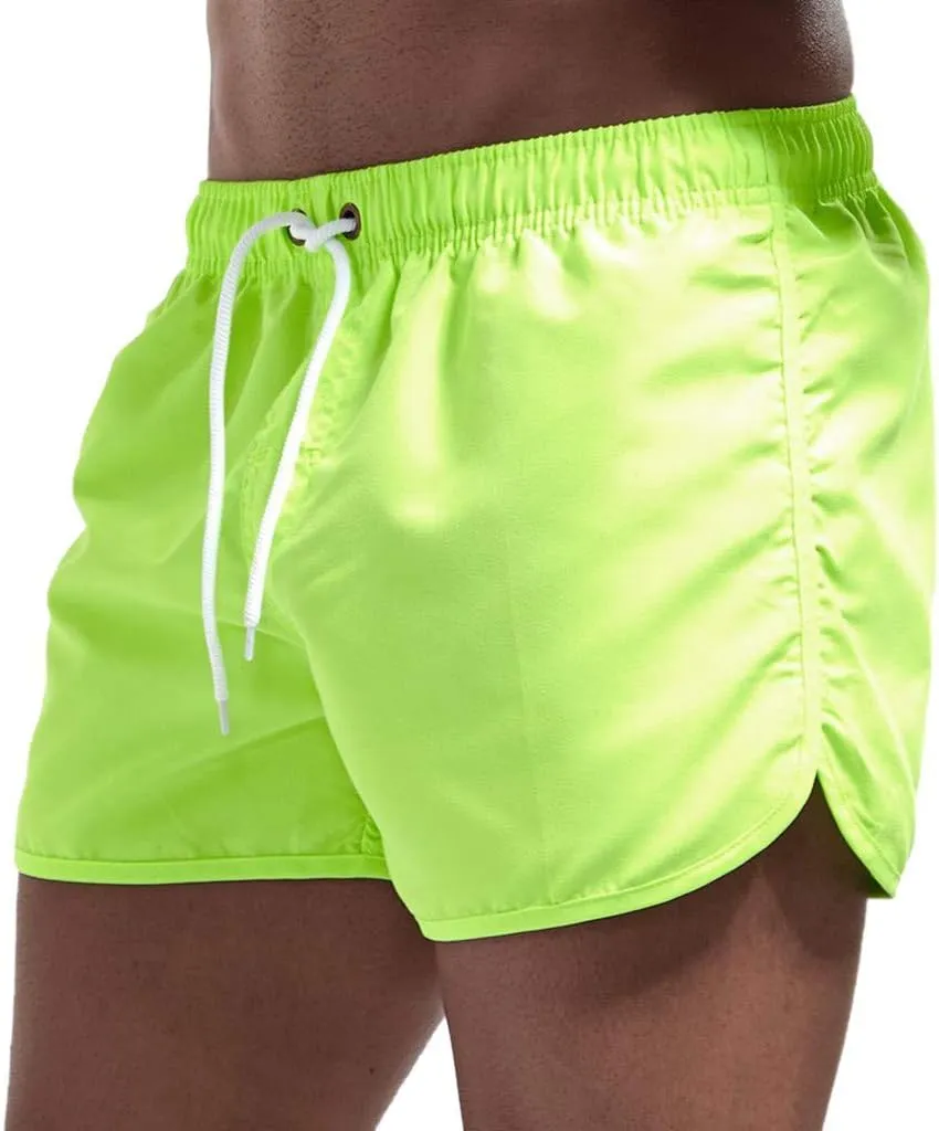 Men's Shorts Summer Beach Slim-Fit 5" Flat-Front Lightweight Comfort Stretch Chino Short Drawstring Walk Shorts