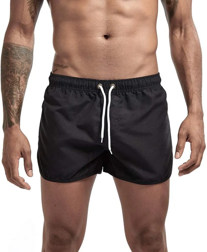 Men's Shorts Summer Beach Slim-Fit 5" Flat-Front Lightweight Comfort Stretch Chino Short Drawstring Walk Shorts