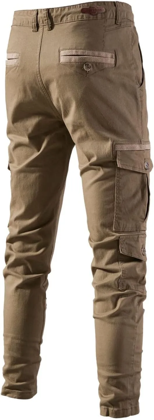 Mens Sweatpants with Pockets Big and Tall Men's Casual Jogger Drawstring Workout Mens Cargo Pants Lightweight Trousers