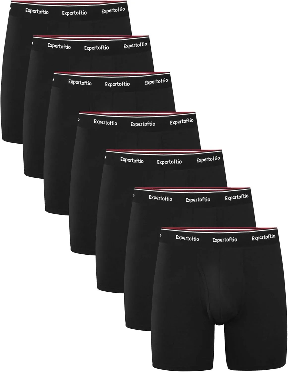 Men's Underwear Viscose from Bamboo Mens Boxer Briefs 6 Inch, Moisture Wicking Underwear for Men Pack, Open Fly