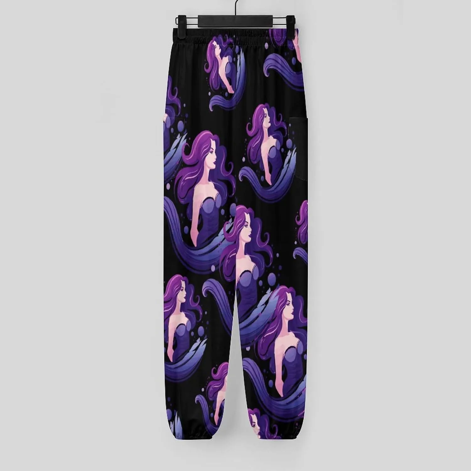 Mermaid Women's Harem Pants Lightweight Yoga Pants Beach Pants Dance Trousers with Pockets