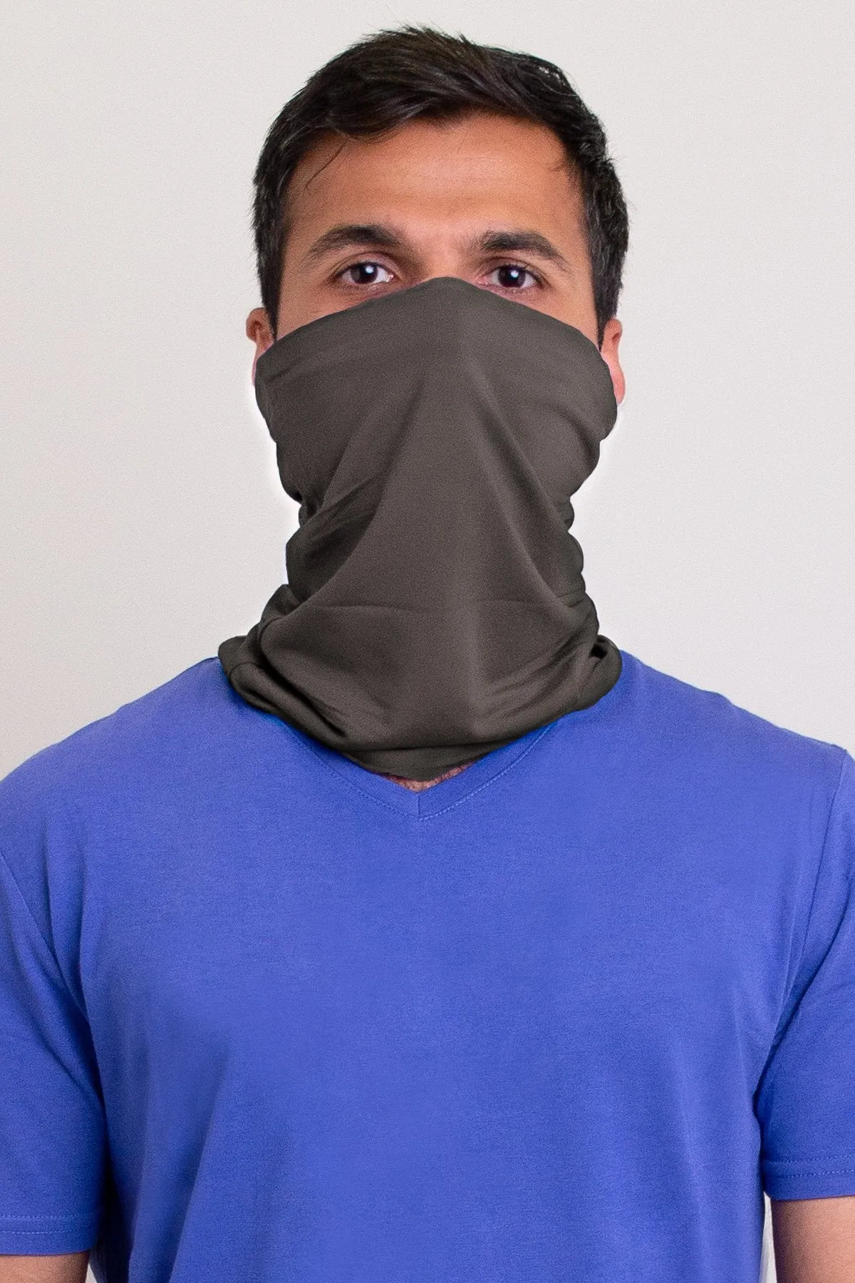 Neck Warmer/Face Cover, Charcoal, Bamboo