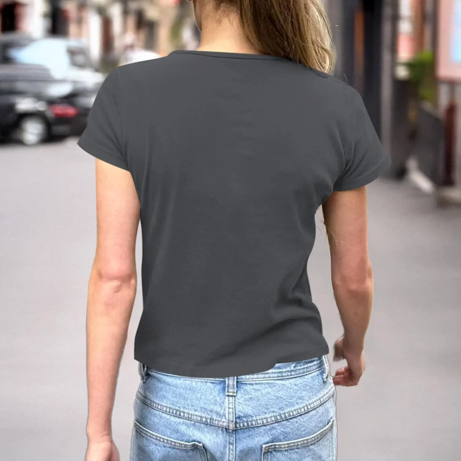 Number 14 Jersey Shirt Fitted Graphic Tee for Women Baby Tees Y2k Cute Teen Summer Short Sleeve Tops