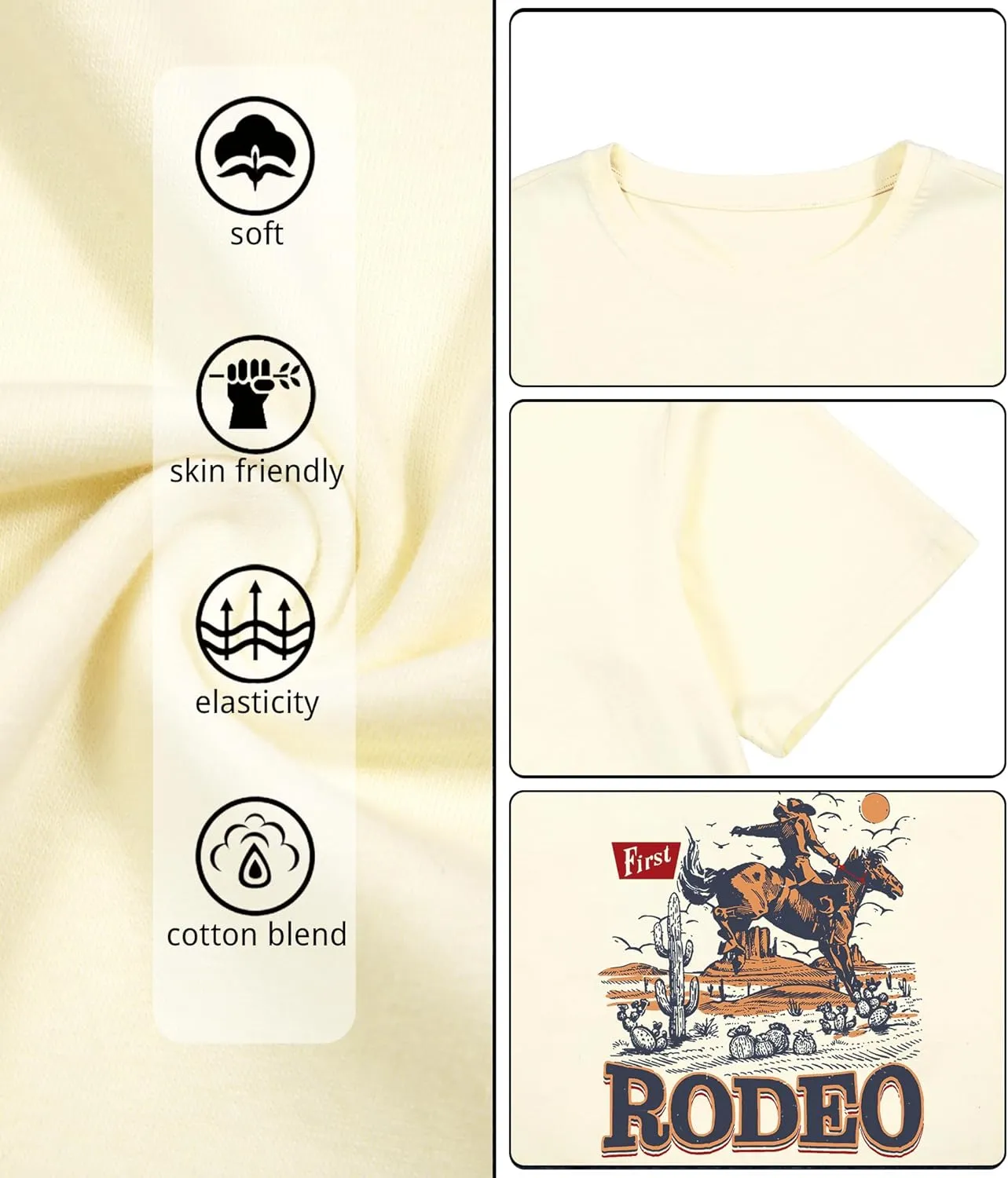 Oversized Cowboy Country Shirt Women: Cowgirl Country Music Shirt Rodeo Graphic Tee Casual Loose Western Top
