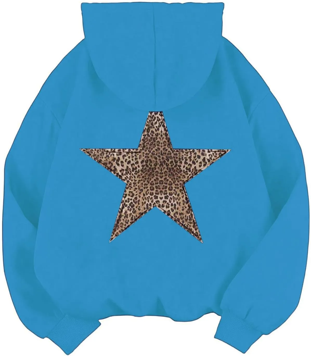 Oversized Hoodies for Women Graphic Leopard Graphic Sweatshirts Casual Y2K Long Sleeve Hooded Pullovers