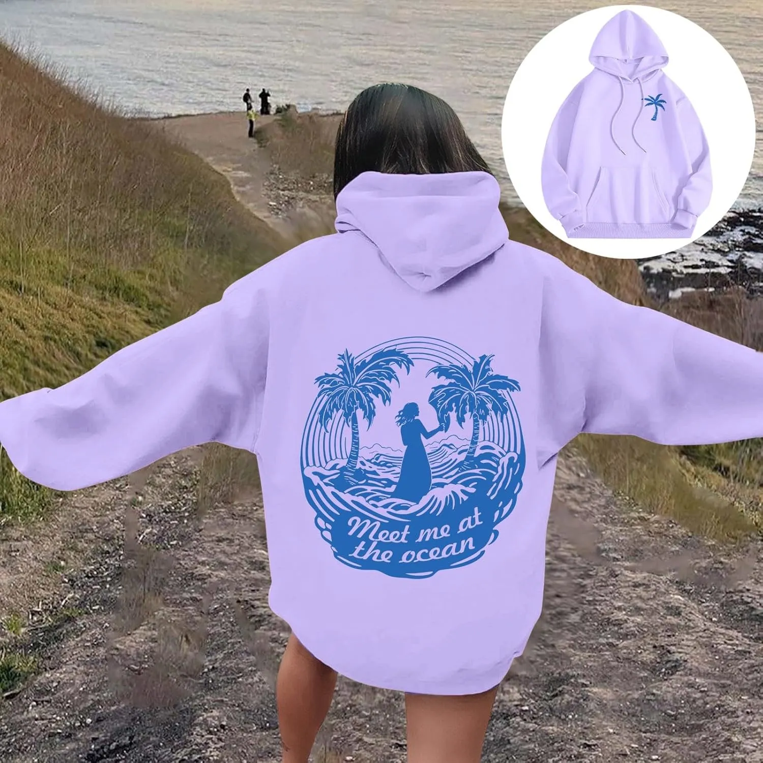 Pink Pom Puff Oversized Hoodie for Teen Girls Long Sleeve Y2K Graphic Hoodies with Pockets 2024 Fall Preppy Sweatshirt
