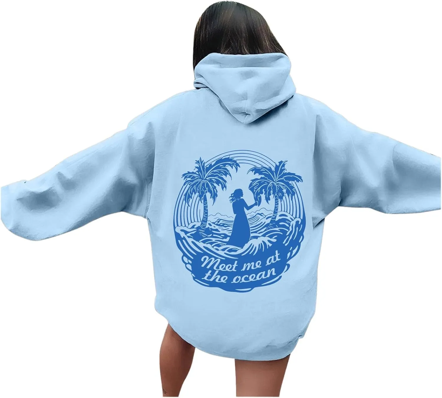 Pink Pom Puff Oversized Hoodie for Teen Girls Long Sleeve Y2K Graphic Hoodies with Pockets 2024 Fall Preppy Sweatshirt