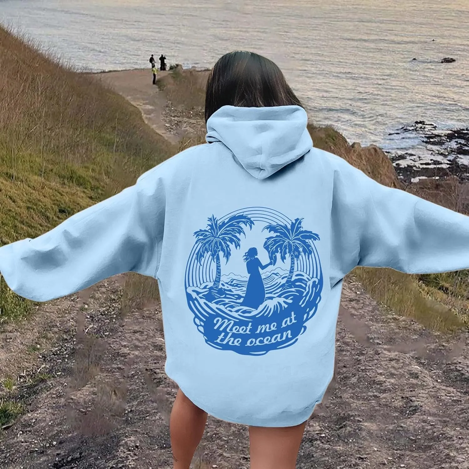 Pink Pom Puff Oversized Hoodie for Teen Girls Long Sleeve Y2K Graphic Hoodies with Pockets 2024 Fall Preppy Sweatshirt