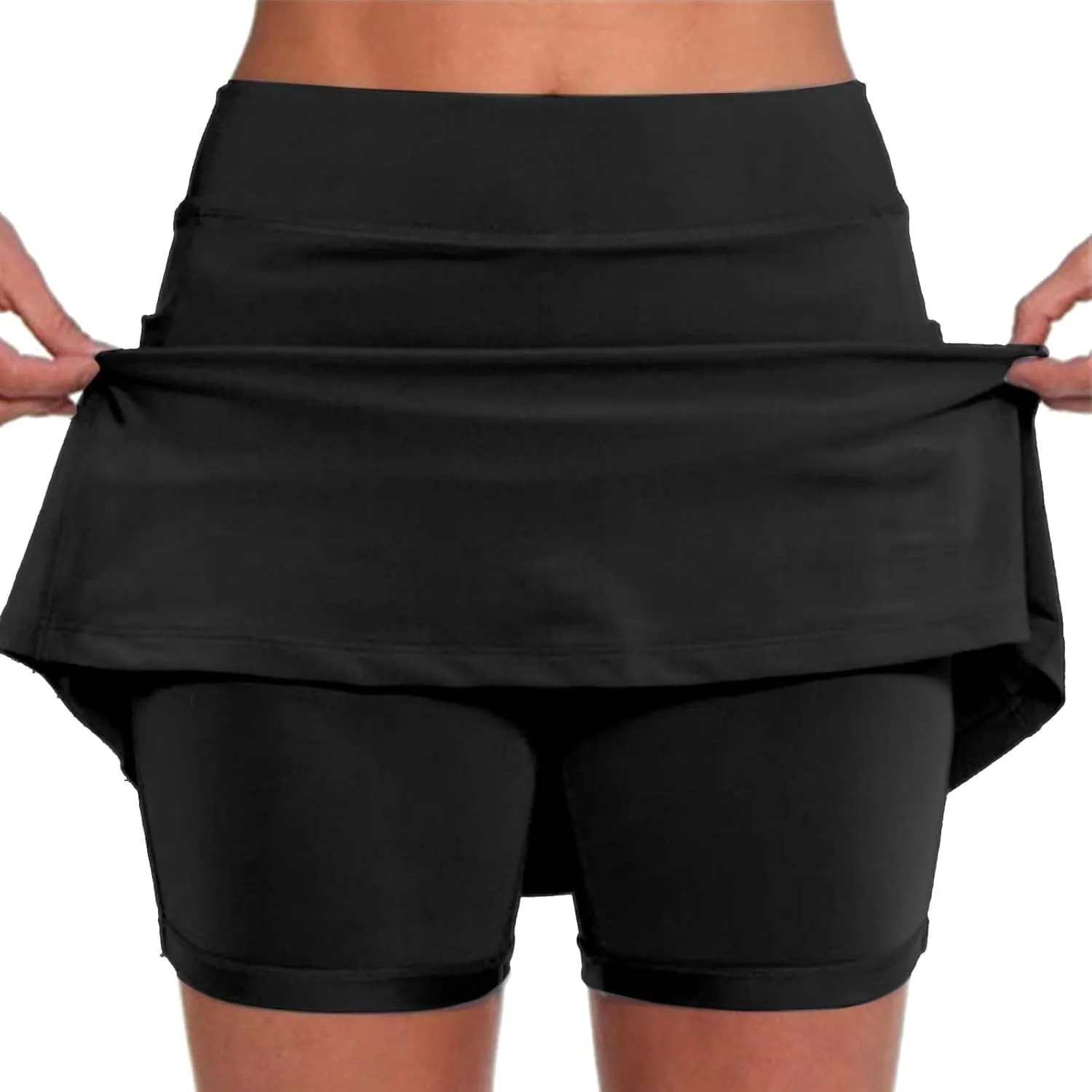 Plaid Pleated Skirts for Women Knee Length Black Skirt for Women Mini Black Skirt for Women Plus Size
