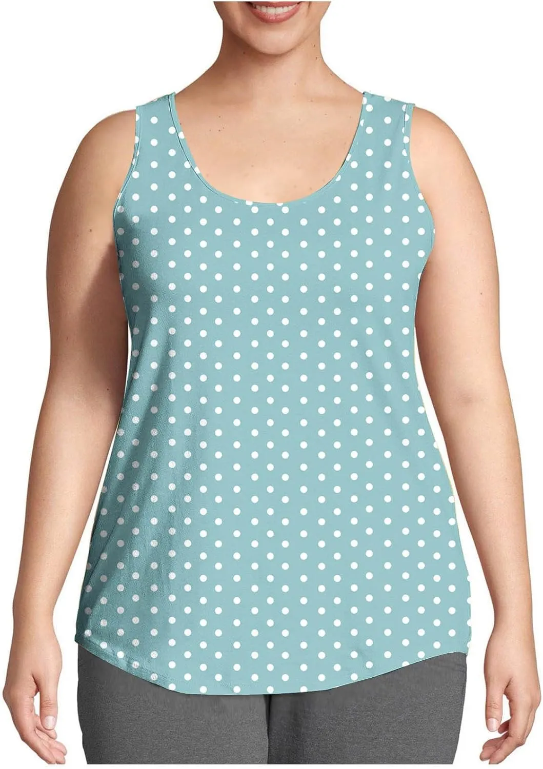 Plus Size Racerback Camis for Women's Crewneck Stripped Tank Top Casual Fitted Cotton Design Sleeveless Shirts S-5XL