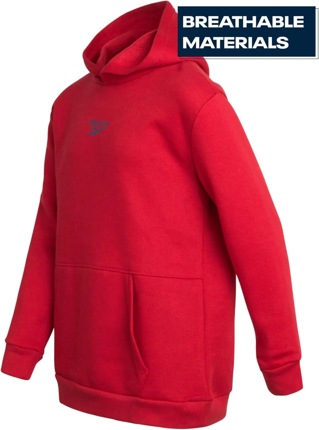 Reebok Boys' Sweatshirt - Fleece Pullover Fashion Hoodie Designs and Logos