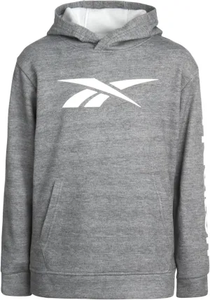 Reebok Boys' Sweatshirt - Fleece Pullover Fashion Hoodie Designs and Logos