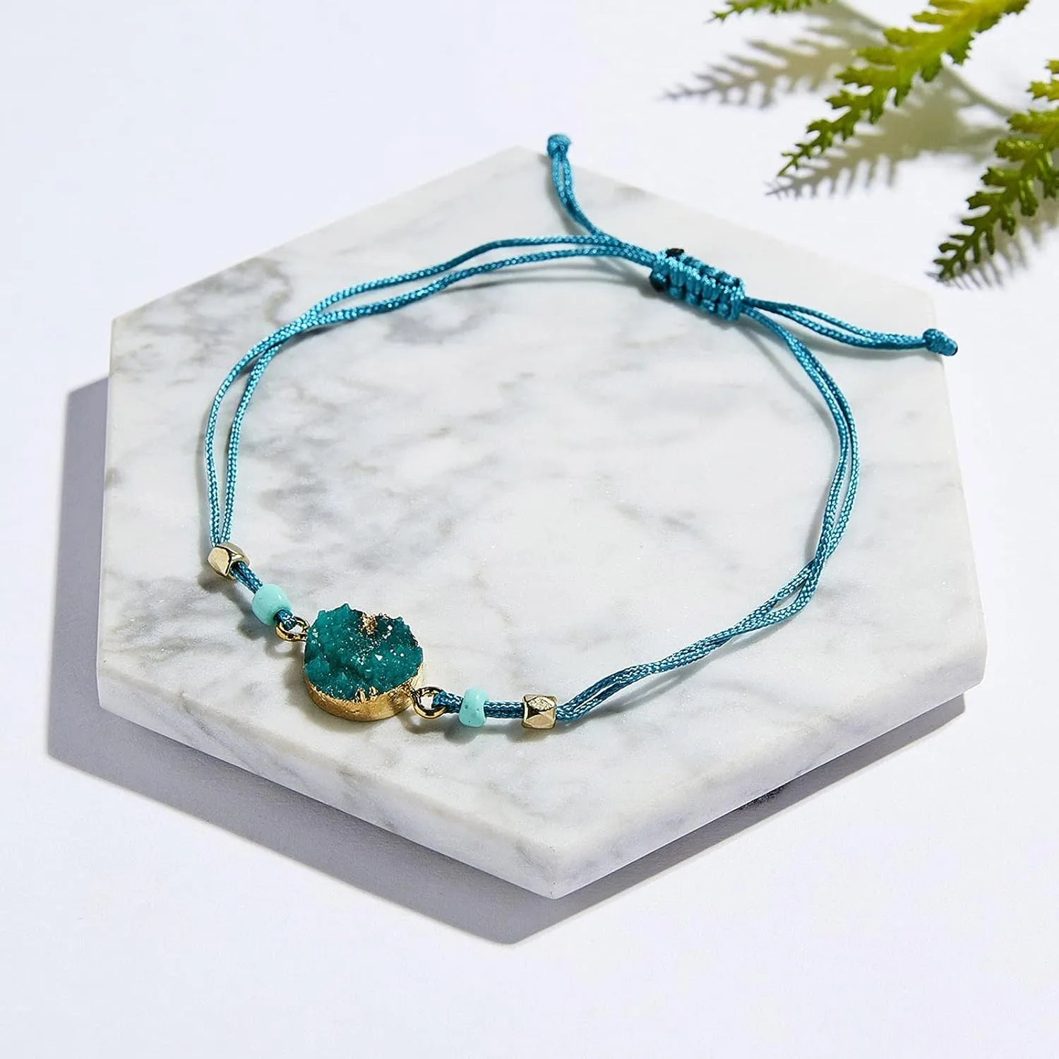 Resin 2pc Personalized Woven Bracelet Bracelet Hand Card Woven Jewelry Paper Bracelets for Men Android (Blue, One Size)