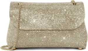 Rhinestone Purse for Women Evening Bag Sparkly Handbags Crossbody Bag Prom Clutch Purse for Wedding