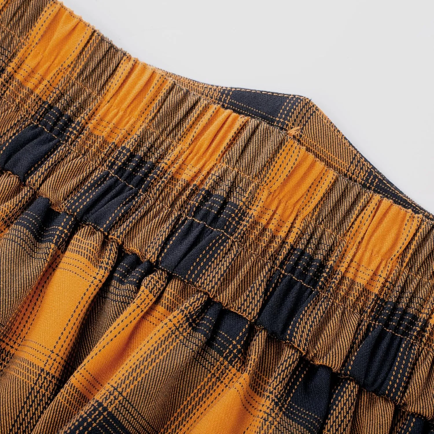 Scarlet Darkness Womens Plaid Skirt Elastic Waist A-Line Victorian Tartan Maxi Skirts