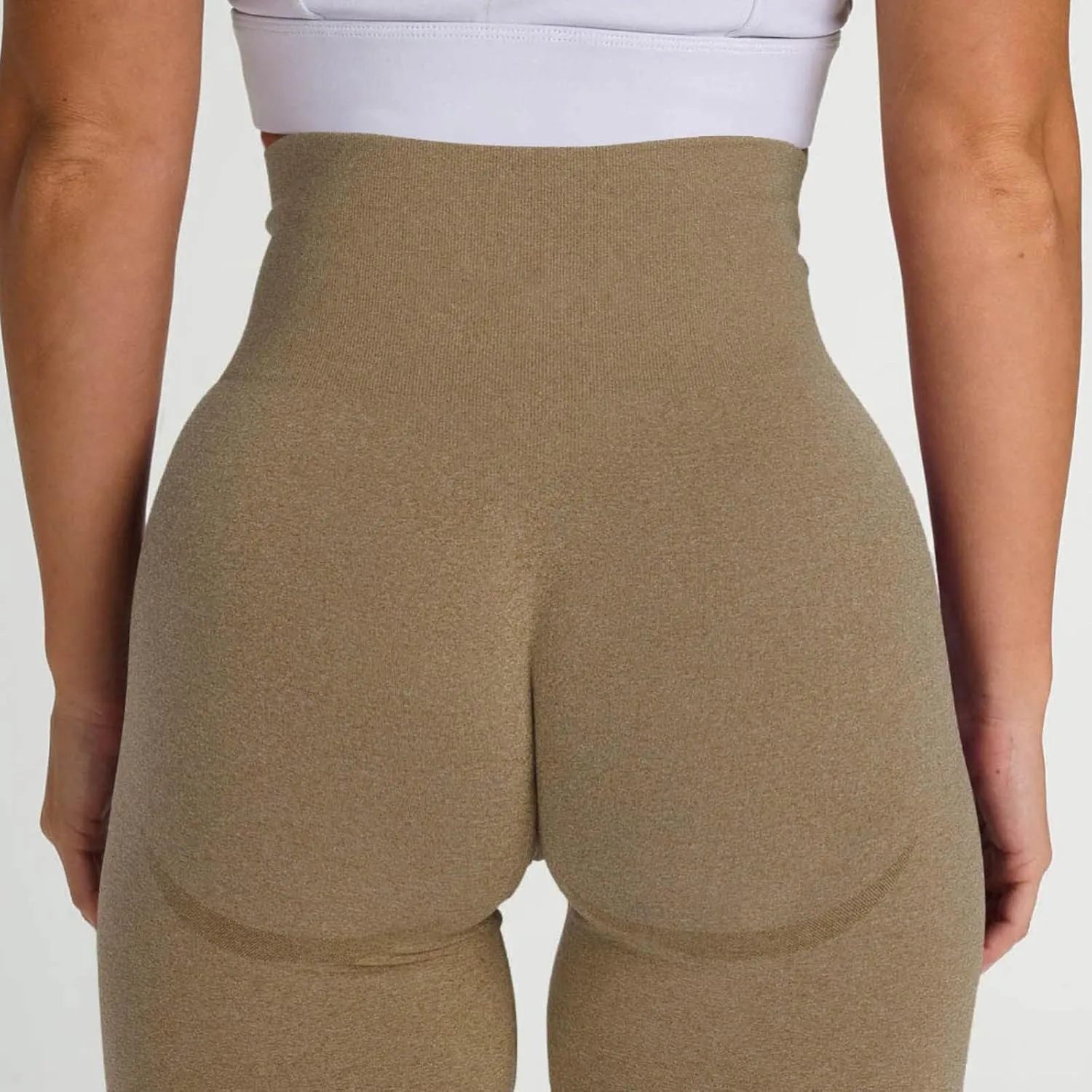 Seamless Leggings for Women Butt-Lifting Elastic High Waist Non See-Through Yoga Pants Tummy Control Gym Workout Tights