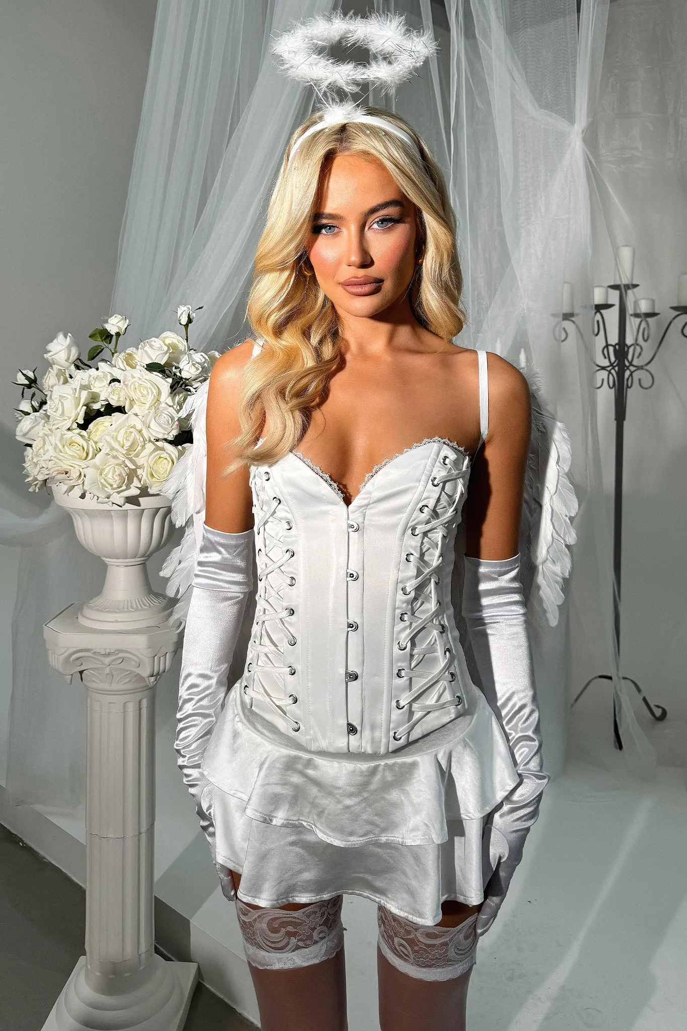Sent from Heaven Corset - White