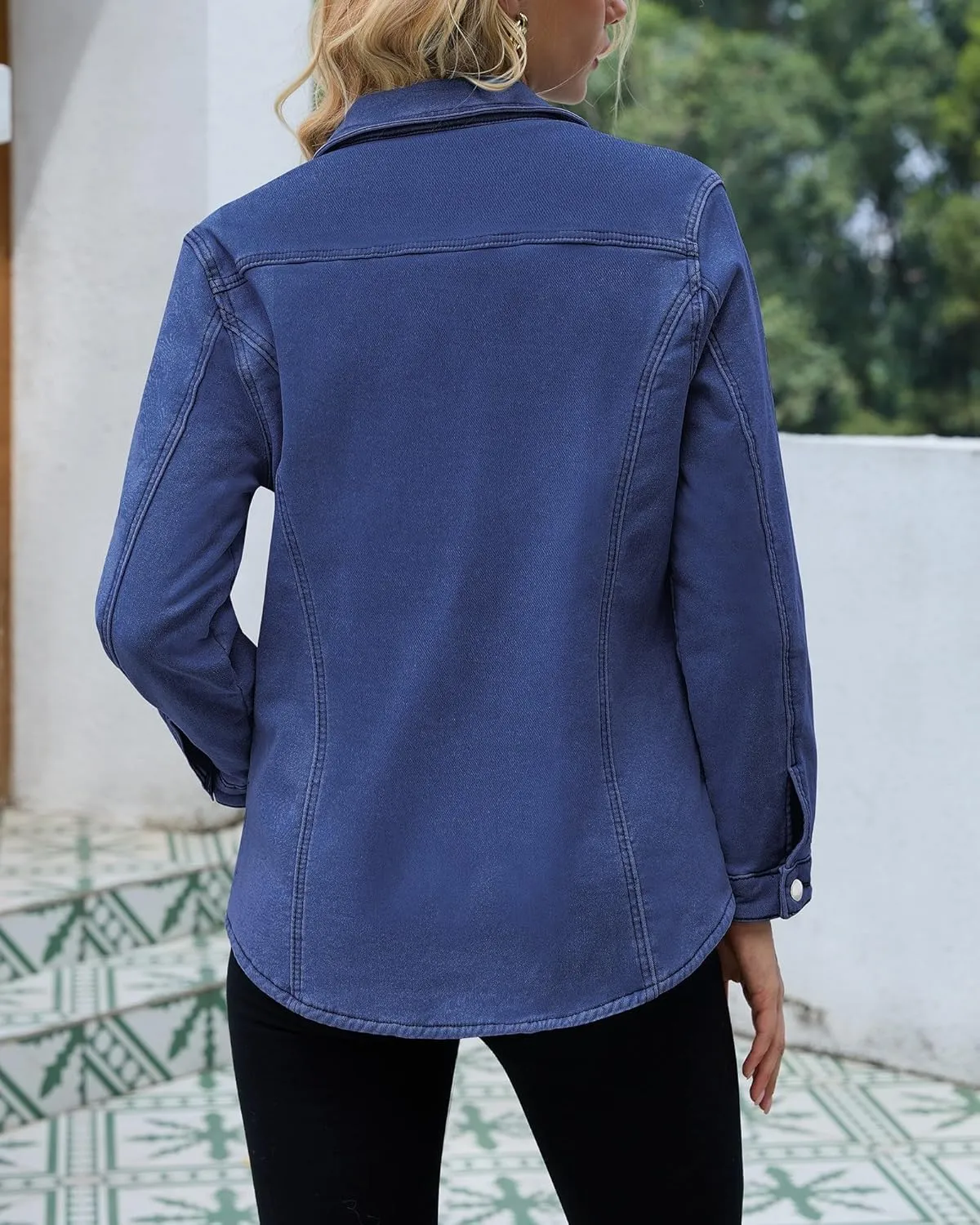 Sherpa Jacket Women Fleece Lined Denim Jacket Womens Jean Jacket Trendy Winter Coats