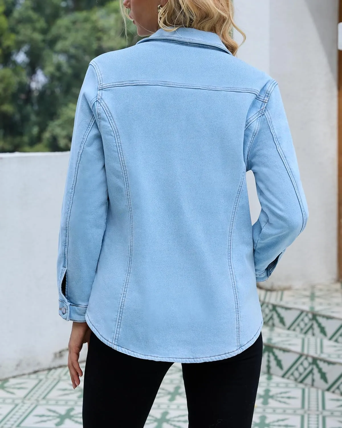 Sherpa Jacket Women Fleece Lined Denim Jacket Womens Jean Jacket Trendy Winter Coats