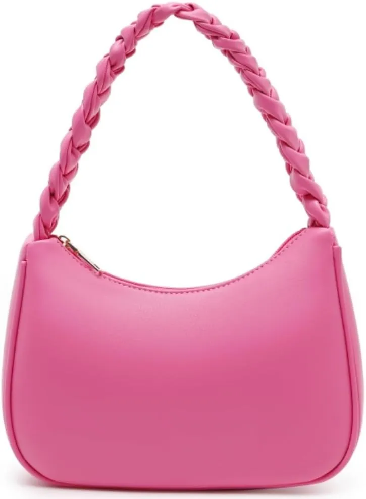 Shoulder Bags for Women, Cute Hobo Tote Handbag Mini Clutch Purse with Zipper Closure