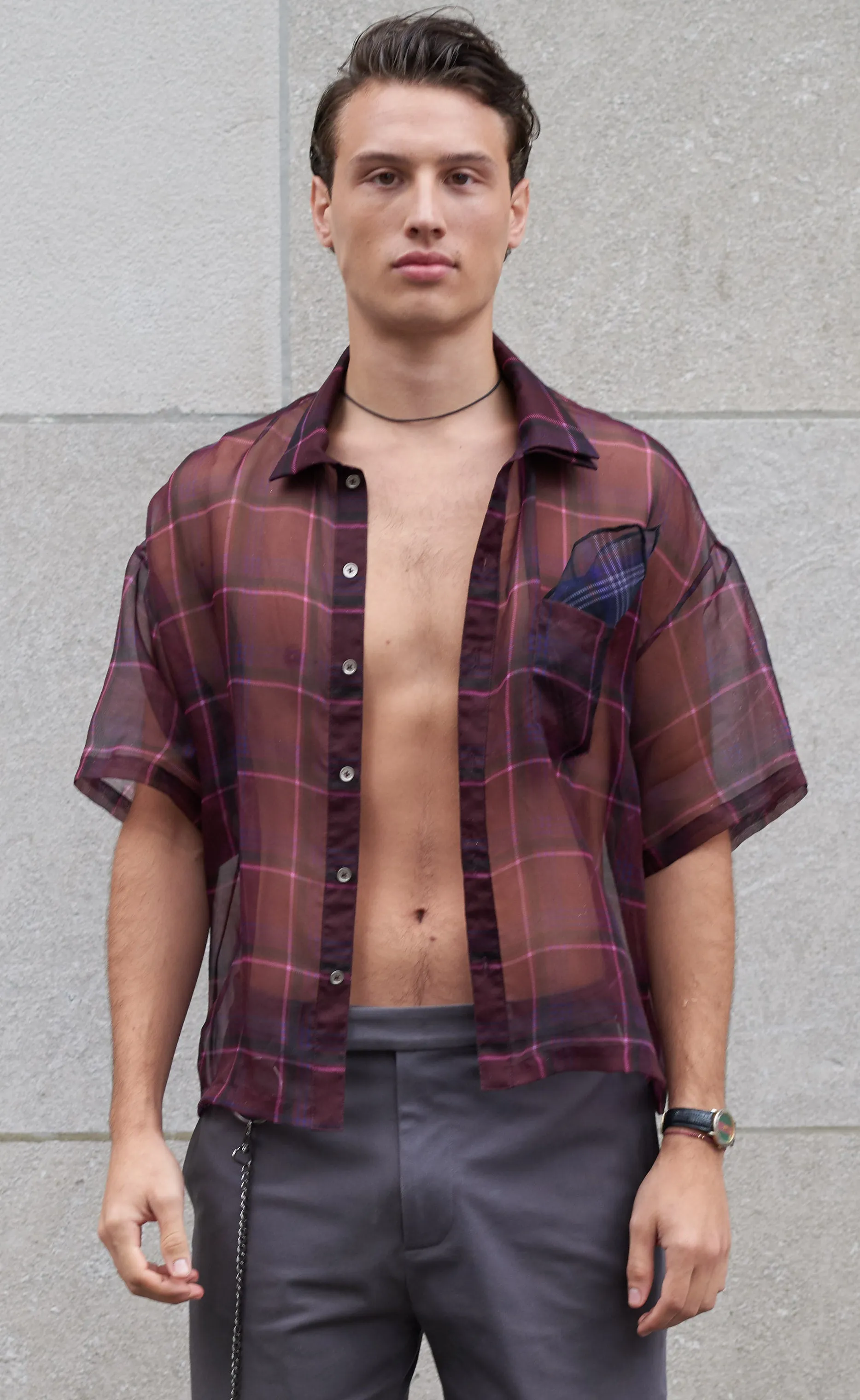 Silk Chiffon Camper Shirt