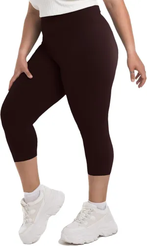 SINOPHANT Plus Size Leggings for Women, High Waisted Tummy Control Buttery Super Soft Black Yoga Pants for Workout