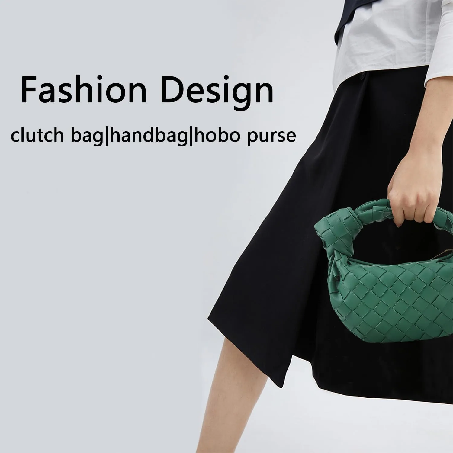 Small Knotted Hobo Bag for Women Fashion Dumpling Top Handle Handbag Soft PU Leather Purses 2025