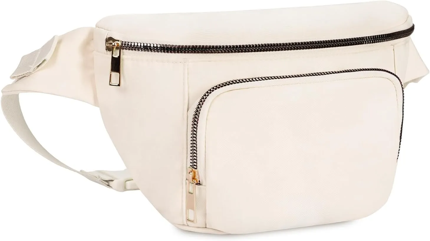 sportsnew Fanny Packs for Women,Large Waist Pack with Extra Extension Belt,Fashion Crossbody Belt Bags for Travel Walking Running Hiking Beige