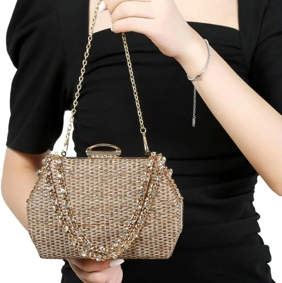 Straw Clutch Purse for Women Hand-Woved Evening Straw Handbags Summer Beach Bag Wicker Clutch Party Wedding 2025