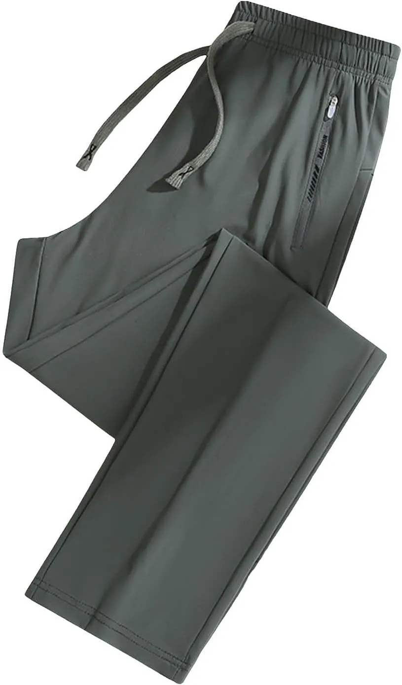 Stretch Active Pants for Women Plus Size Drawstring High Waisted Comfortable Unisex Quick Drying Pant Chic Trousers Yoga Pants,Army Green,M
