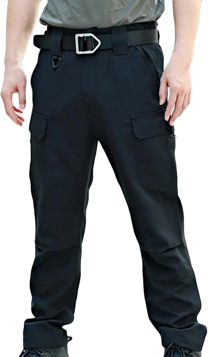 Stretch Pants for Men Slim Fit Straight Army Pants Solid Loose Military Pants Workout Pants Casual Construction Pants