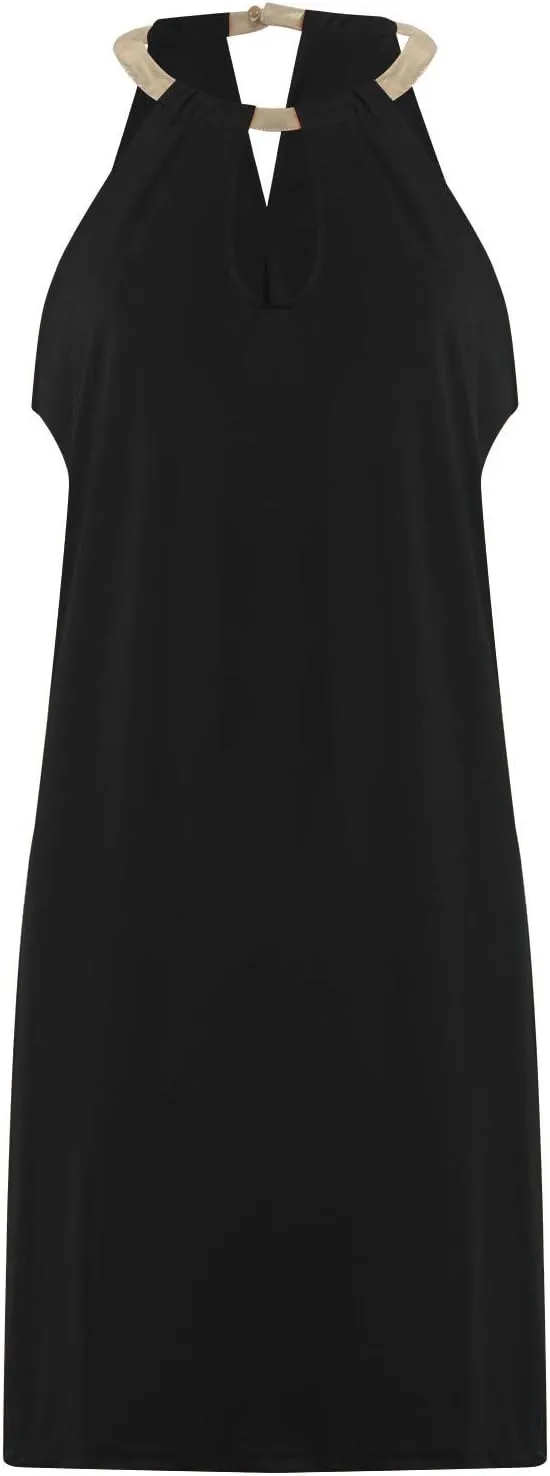 Summer Dresses for Women Trendy 2024 Sleeveless Casual Sundresses Beach Coverup Midi Dress Cute Vacation Dress