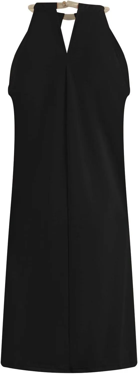 Summer Dresses for Women Trendy 2024 Sleeveless Casual Sundresses Beach Coverup Midi Dress Cute Vacation Dress