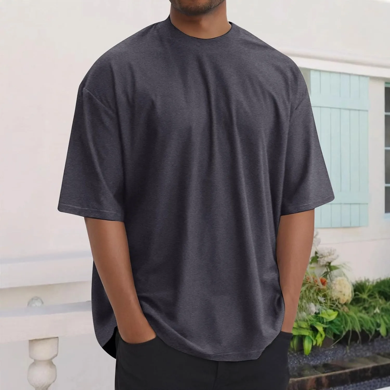 T Shirts for Man Short Sleeve Crew Neck T-Shirts Summer Casual Cotton Cooling Men's Tee Shirt True Classic Tees