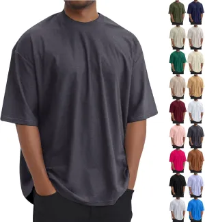 T Shirts for Man Short Sleeve Crew Neck T-Shirts Summer Casual Cotton Cooling Men's Tee Shirt True Classic Tees